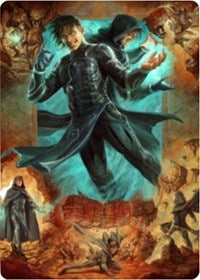 Jace, Mirror Mage 2 Art Card [Zendikar Rising Art Series] Magic: The Gathering