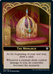 Dragon Spirit // The Monarch Double-Sided Token [Dungeons & Dragons: Adventures in the Forgotten Realms Commander Tokens] Magic: The Gathering