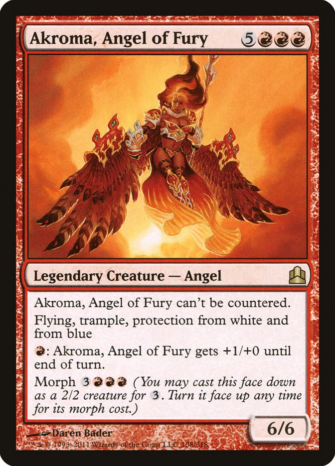 Akroma, Angel of Fury [Commander 2011] Magic: The Gathering
