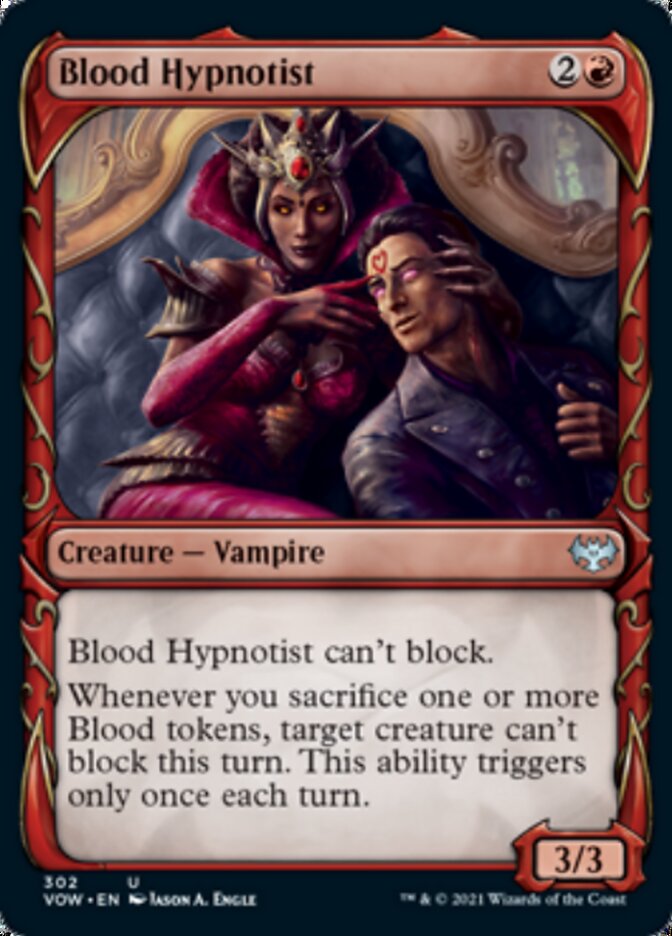 Blood Hypnotist (Showcase Fang Frame) [Innistrad: Crimson Vow] Magic: The Gathering
