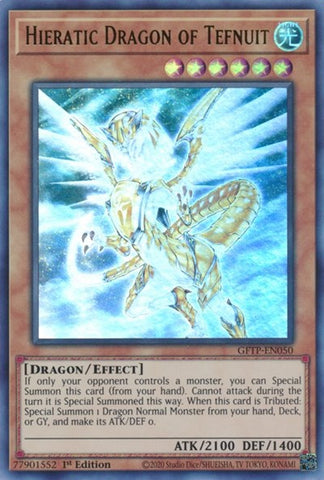 Hieratic Dragon of Tefnuit [GFTP-EN050] Ultra Rare Yu-Gi-Oh!