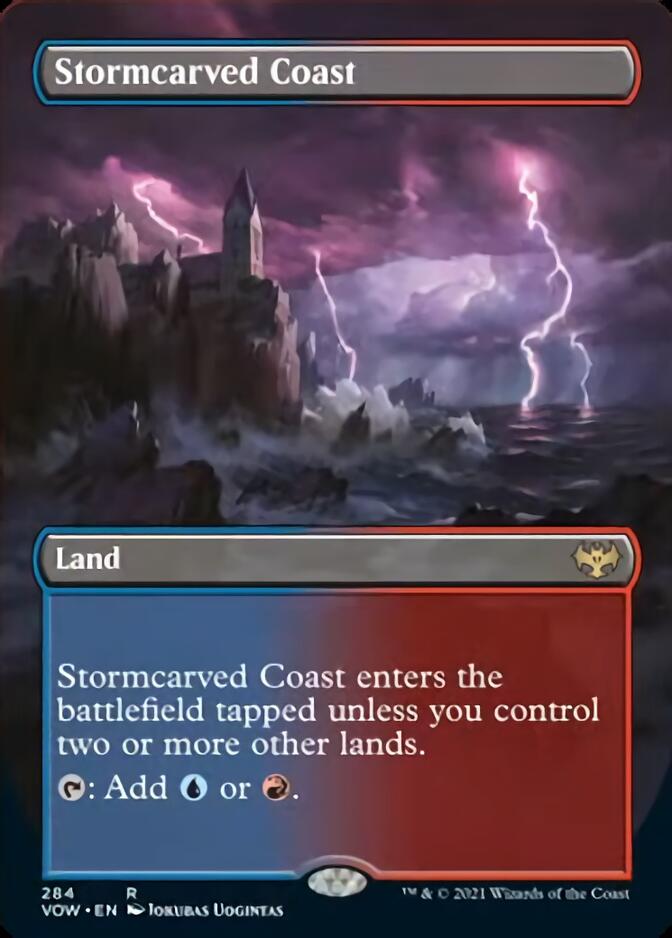 Stormcarved Coast (Borderless Alternate Art) [Innistrad: Crimson Vow] Magic: The Gathering