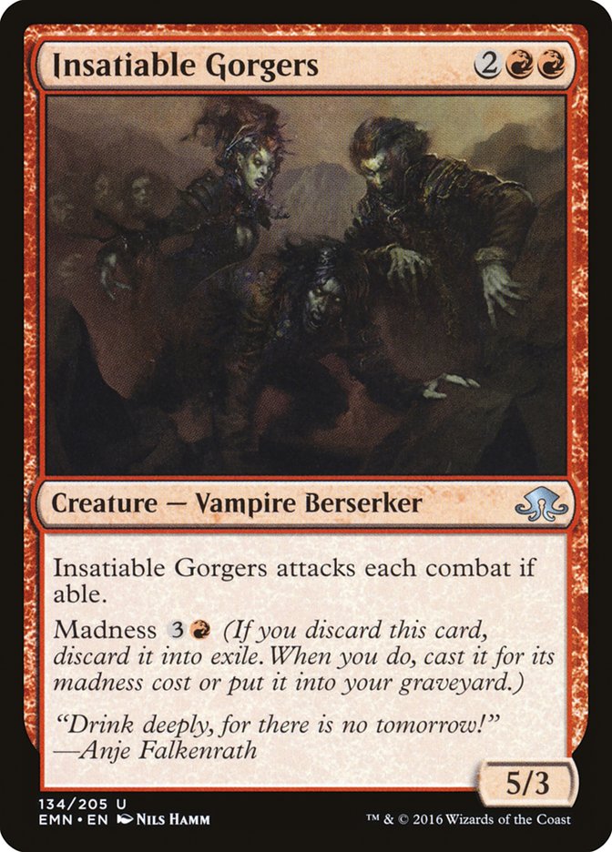 Insatiable Gorgers [Eldritch Moon] Magic: The Gathering