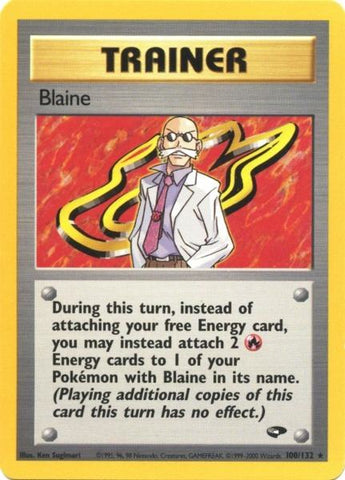 Blaine (100/132) [Gym Challenge Unlimited] Pokémon