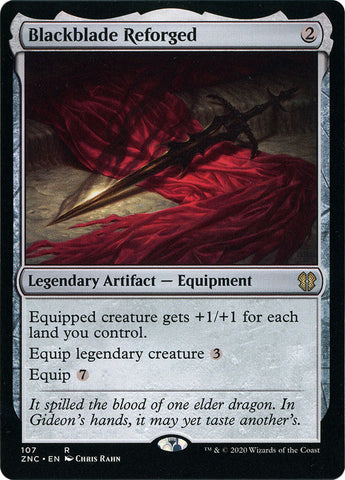 Blackblade Reforged [Zendikar Rising Commander] Magic: The Gathering