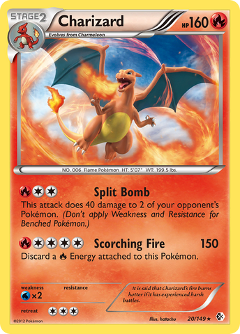 Charizard (20/149) [Black & White: Boundaries Crossed] Pokémon