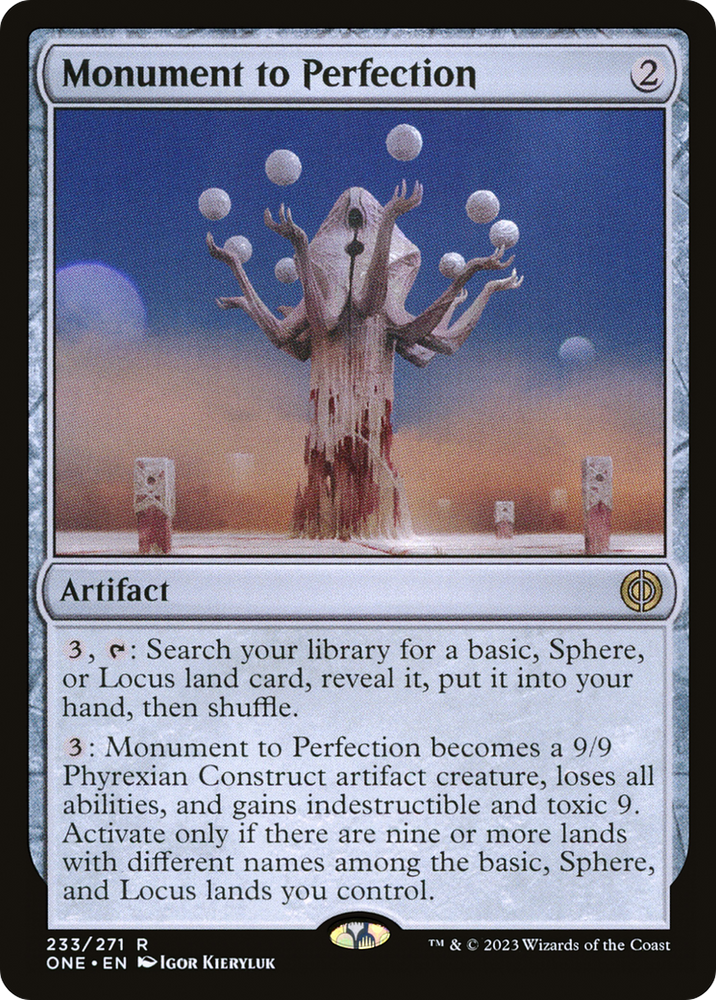 Monument to Perfection [Phyrexia: All Will Be One] Magic: The Gathering