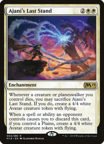 Ajani's Last Stand [Core Set 2019] Magic: The Gathering