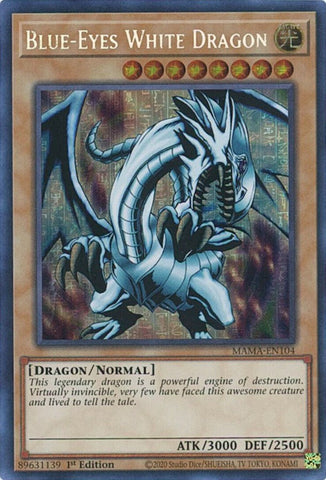 Blue-Eyes White Dragon [MAMA-EN104] Secret Pharaoh's Rare Yu-Gi-Oh!