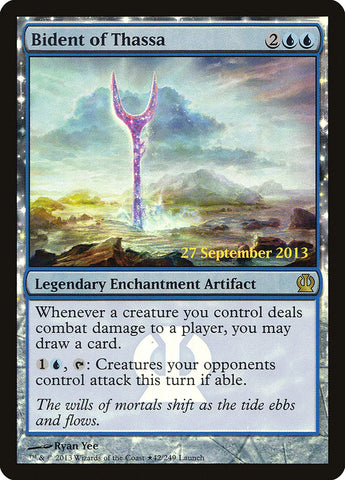 Bident of Thassa (Prerelease) [Theros Promos] Magic: The Gathering