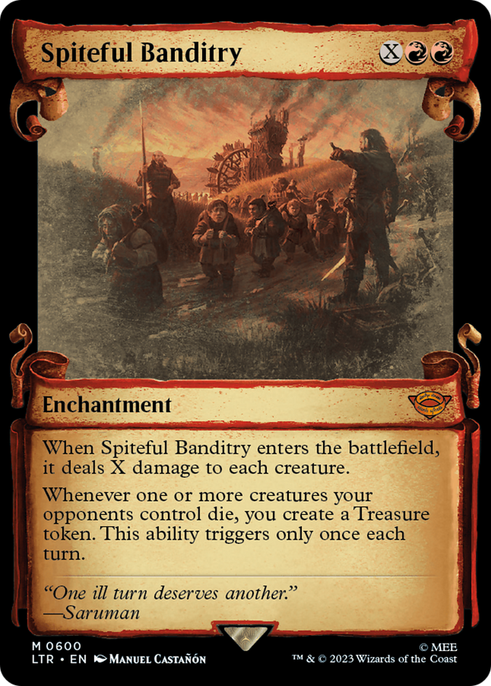 Spiteful Banditry [The Lord of the Rings: Tales of Middle-Earth Showcase Scrolls] Magic: The Gathering