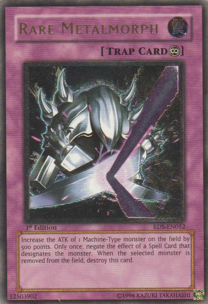 yugioh metalmorph card Yu-Gi-Oh! - (PP01-EN014) - Premium Pack 1 - Unlimited Edition If the equipped monster would be destroyed by battle or card effect Time Engine Yu-Gi-Oh! card