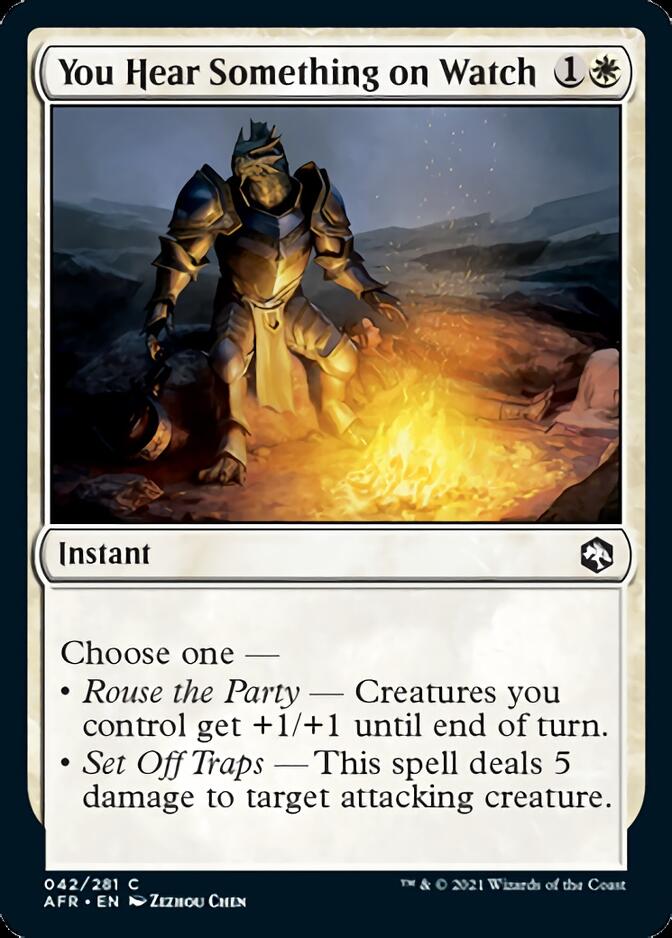 You Hear Something on Watch [Dungeons & Dragons: Adventures in the Forgotten Realms] Magic: The Gathering