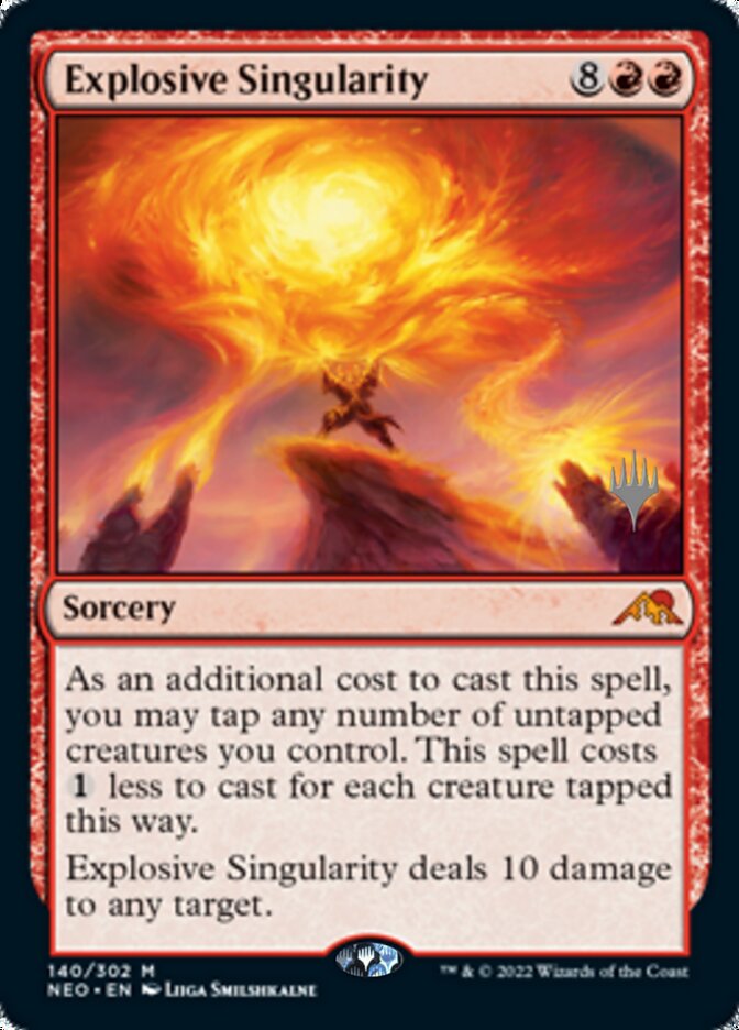Explosive Singularity (Promo Pack) [Kamigawa: Neon Dynasty Promos] Magic: The Gathering