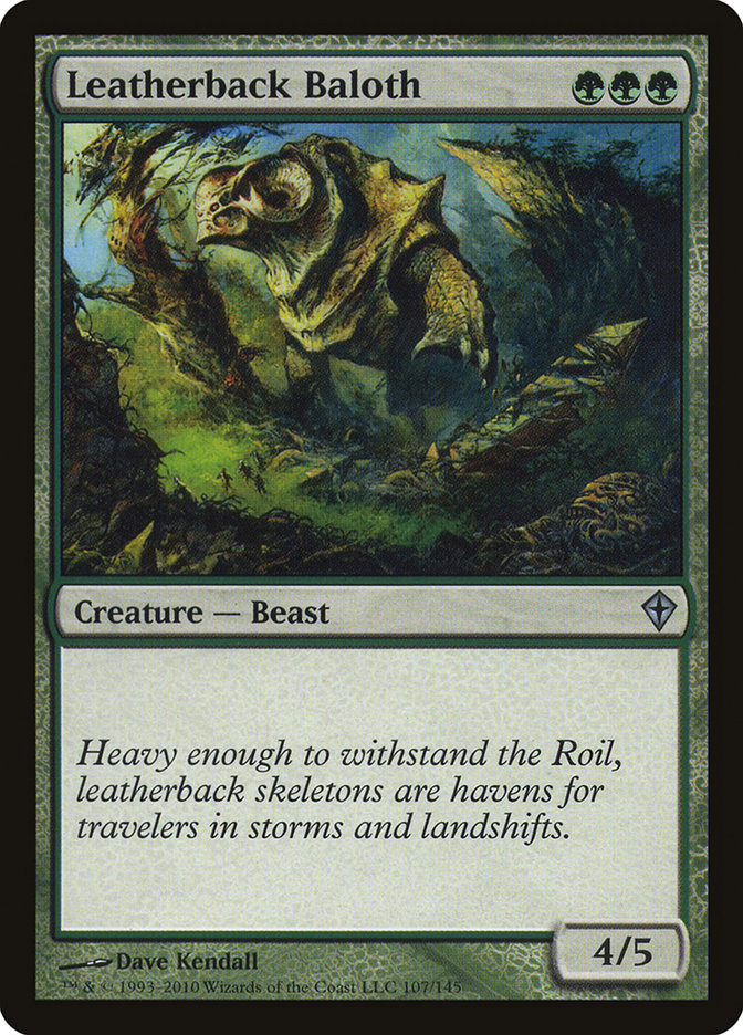 Leatherback Baloth [Worldwake] Magic: The Gathering