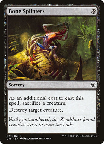 Bone Splinters [Game Night 2018] Magic: The Gathering