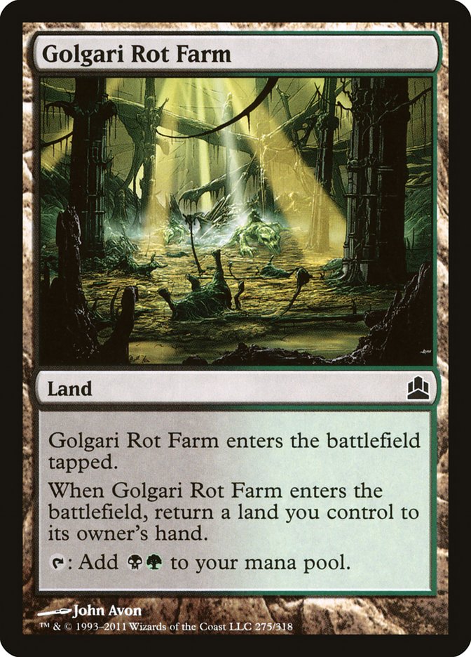 Golgari Rot Farm [Commander 2011] Magic: The Gathering