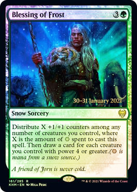 Blessing of Frost [Kaldheim Prerelease Promos] Magic: The Gathering