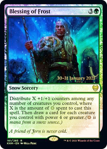 Blessing of Frost [Kaldheim Prerelease Promos] Magic: The Gathering