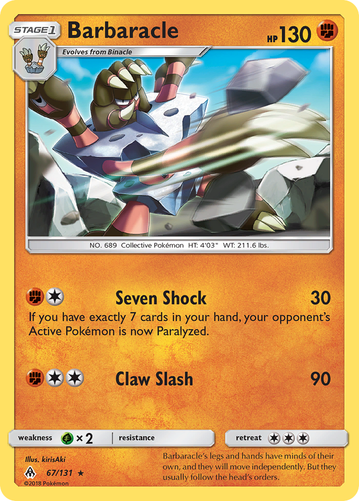 Barbaracle (67/131) [Sun & Moon: Forbidden Light] Pokémon