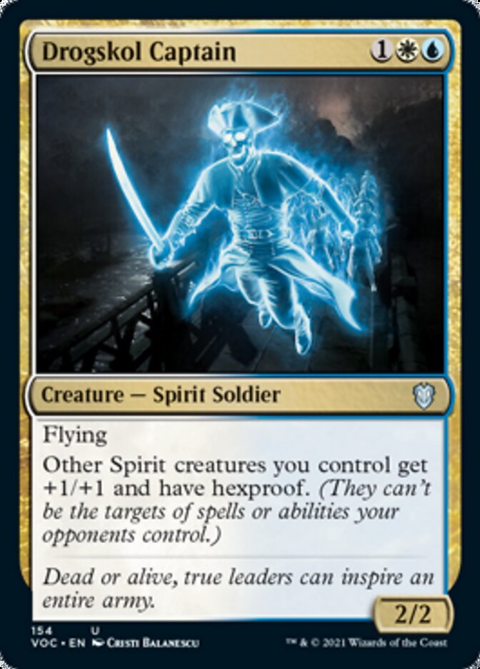 Drogskol Captain [Innistrad: Crimson Vow Commander] Magic: The Gathering