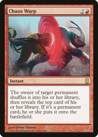 Chaos Warp [Commander's Arsenal] Magic: The Gathering