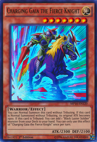Charging Gaia the Fierce Knight [MP16-EN120] Ultra Rare Yu-Gi-Oh!
