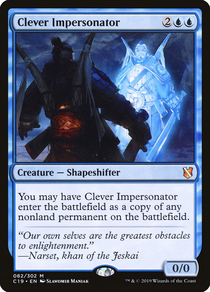Clever Impersonator [Commander 2019] Magic: The Gathering
