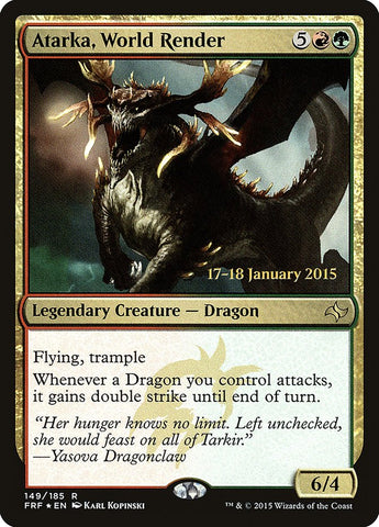 Atarka, World Render [Fate Reforged Prerelease Promos] Magic: The Gathering