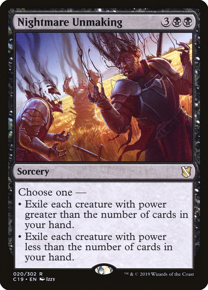 Nightmare Unmaking [Commander 2019] Magic: The Gathering