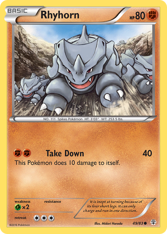 Rhyhorn (49/83) [XY: Generations] Pokémon