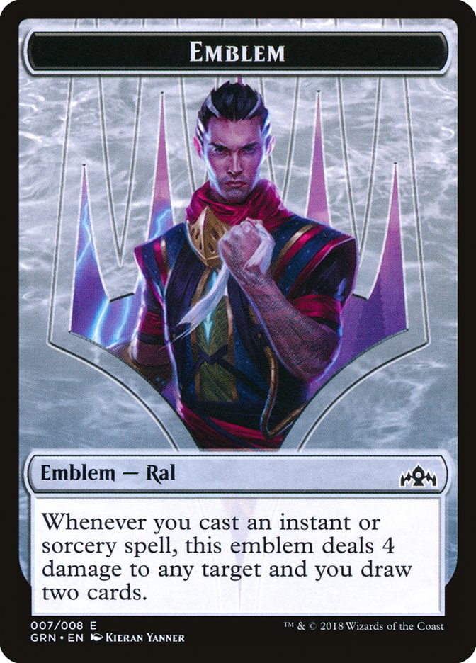 Ral, Izzet Viceroy Emblem [Guilds of Ravnica Tokens] Magic: The Gathering