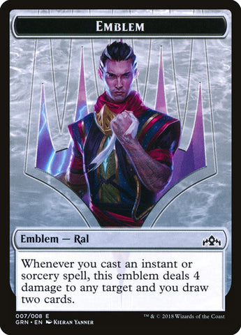 Ral, Izzet Viceroy Emblem [Guilds of Ravnica Tokens] Magic: The Gathering