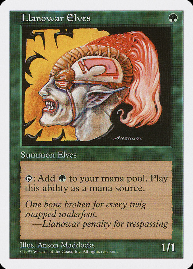Llanowar Elves [Fifth Edition] Magic: The Gathering