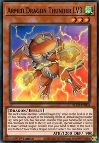 Armed Dragon Thunder LV3 [BLVO-EN004] Super Rare Yu-Gi-Oh!