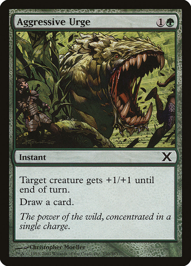 Aggressive Urge [Tenth Edition] Magic: The Gathering
