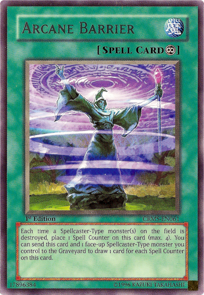 Arcane Barrier [CRMS-EN061] Rare Yu-Gi-Oh!