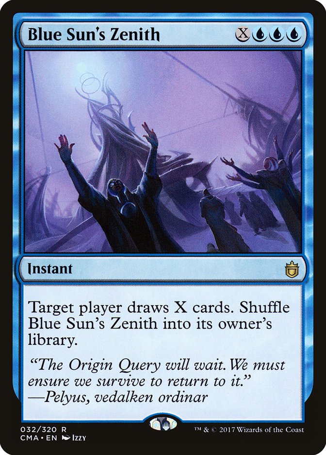 Blue Sun's Zenith [Commander Anthology] Magic: The Gathering