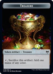 Treasure // Bird Double-Sided Token [Kaldheim Tokens] Magic: The Gathering