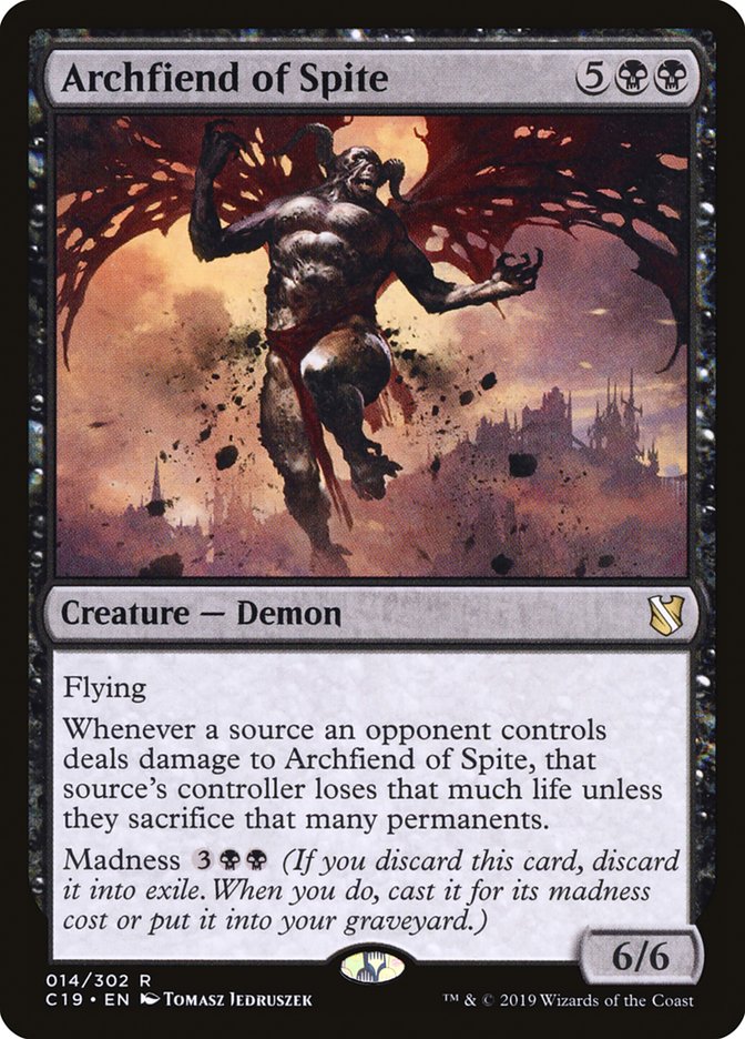 Archfiend of Spite [Commander 2019] Magic: The Gathering