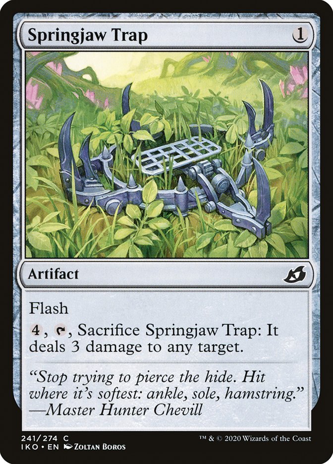 Springjaw Trap [Ikoria: Lair of Behemoths] Magic: The Gathering