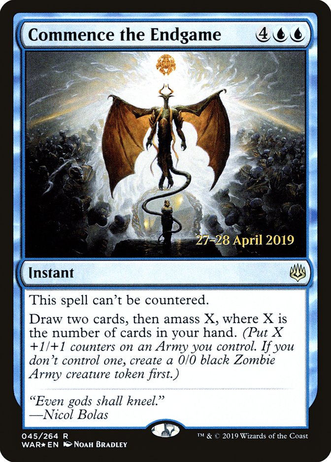 Commence the Endgame [War of the Spark Prerelease Promos] Magic: The Gathering