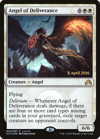 Angel of Deliverance (Prerelease) [Shadows over Innistrad Promos] Magic: The Gathering