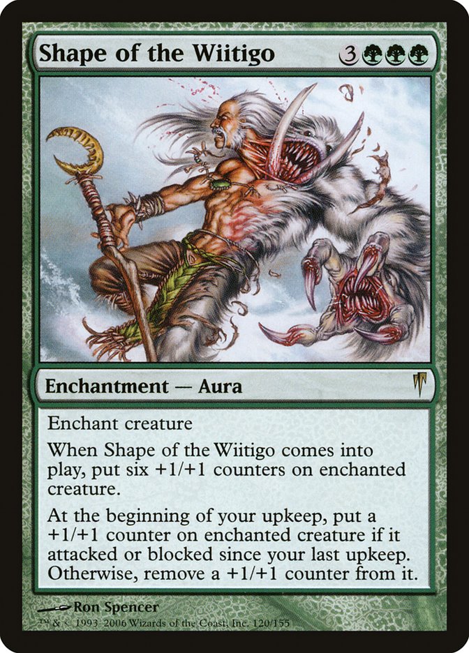 Shape of the Wiitigo [Coldsnap] Magic: The Gathering