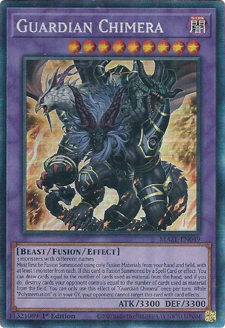 Guardian Chimera [MAZE-EN049] Collector's Rare Yu-Gi-Oh!