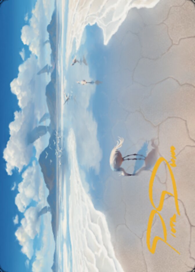 Adarkar Wastes Art Card (Gold-Stamped Signature) [Dominaria United Art Series] Magic: The Gathering