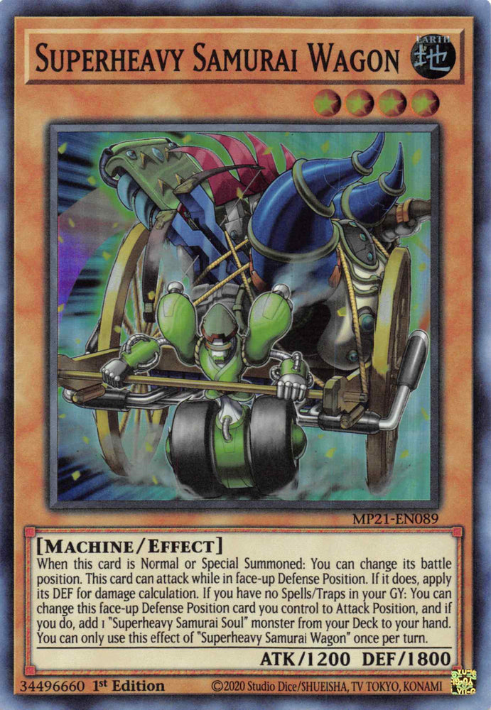Superheavy Samurai Wagon [MP21-EN089] Super Rare Yu-Gi-Oh!