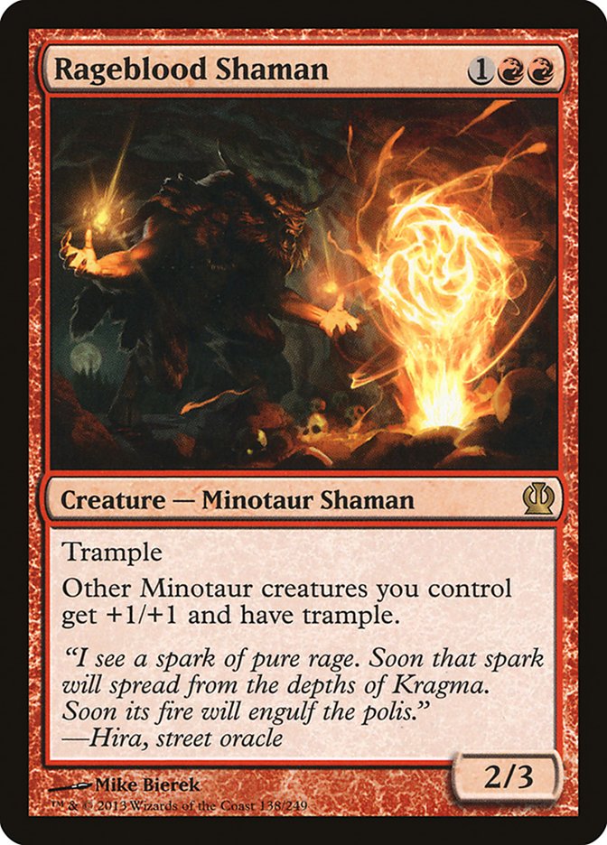 Rageblood Shaman [Theros] Magic: The Gathering