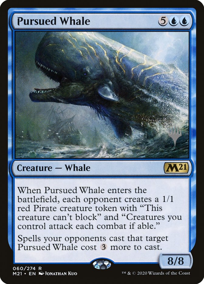 Pursued Whale (Promo Pack) [Core Set 2021 Promos] Magic: The Gathering