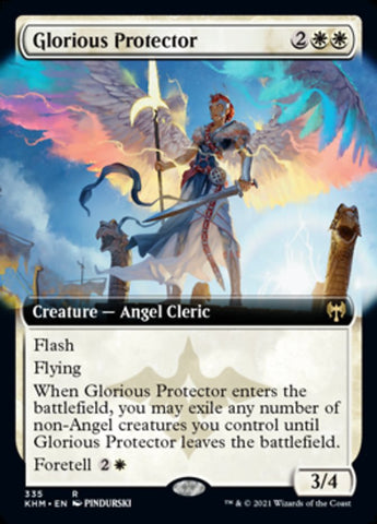 Glorious Protector (Extended Art) [Kaldheim] Magic: The Gathering